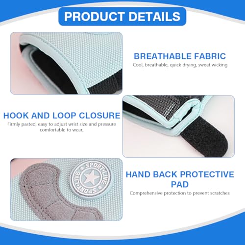Image of PROBEROS Kids Riding Gloves for 8-13 Years, Anti-Slip Adjustable Palm Vibration Reduction Breathable Moisture-Wicking Design Sport Gloves, Fashion Cycling Gloves for Riding, All Outdoor Sport, Size-L