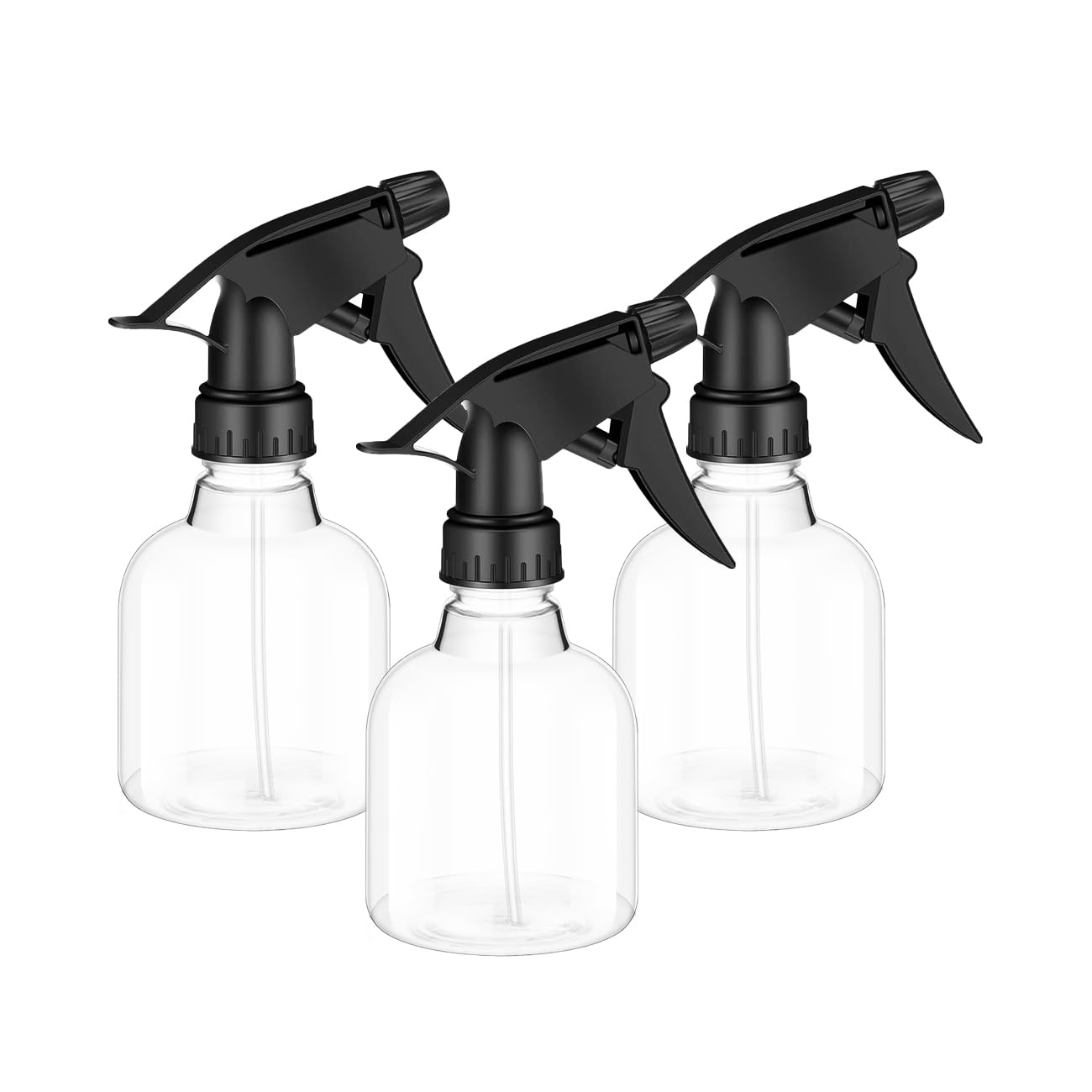 iTeporein 3 PCS Plastic Spray Bottles 8 oz Empty Spray Bottle with Adjustable Nozzle Mini Spray Bottle Liquid Sprayer for Kitchen Cleaning Water