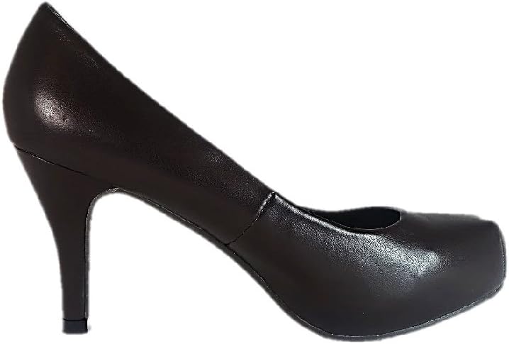 Pierre Dumas Women's Amaze Brown Synthetic Leather Pumps Shoes 6.5