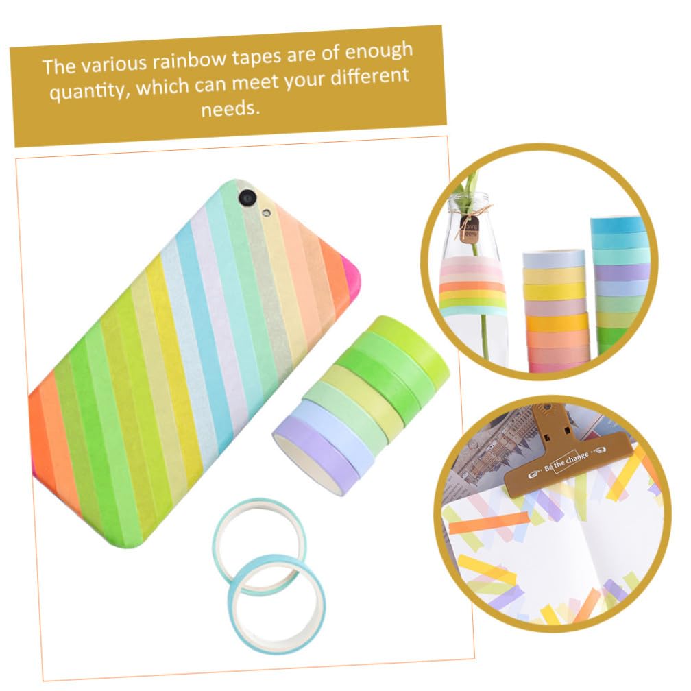 VILLCASE 96rotoli Nastro Decorativo Washi Per Crafting Tapes Colorati Per Diario Planner e Scrapbooking Materiali Per Appassionati Di Arte