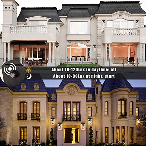 Mo&Ok Outdoor Porch Light Dusk To Dawn Aluminum Waterproof Wall Sconce Lantern Farmhouse Outdoor Wall Lamp Light Fixture E26 Socket #TOP4