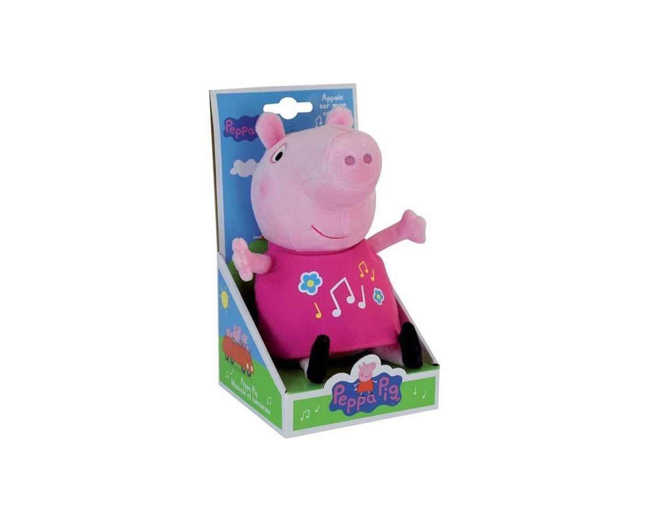 Jemini – 023344 – Peppa Pig – Plüschtier mit Musik und Licht, +/-25 cm