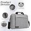 WJUAN Sacoche Ordinateur Homme 16 Pouces (env.) – Pochette Ordinateur Imperméable avec Bandoulière Amovible – Housse PC Portable 15,6-16 Pouces pour Bureau, Travail et Voyage #2