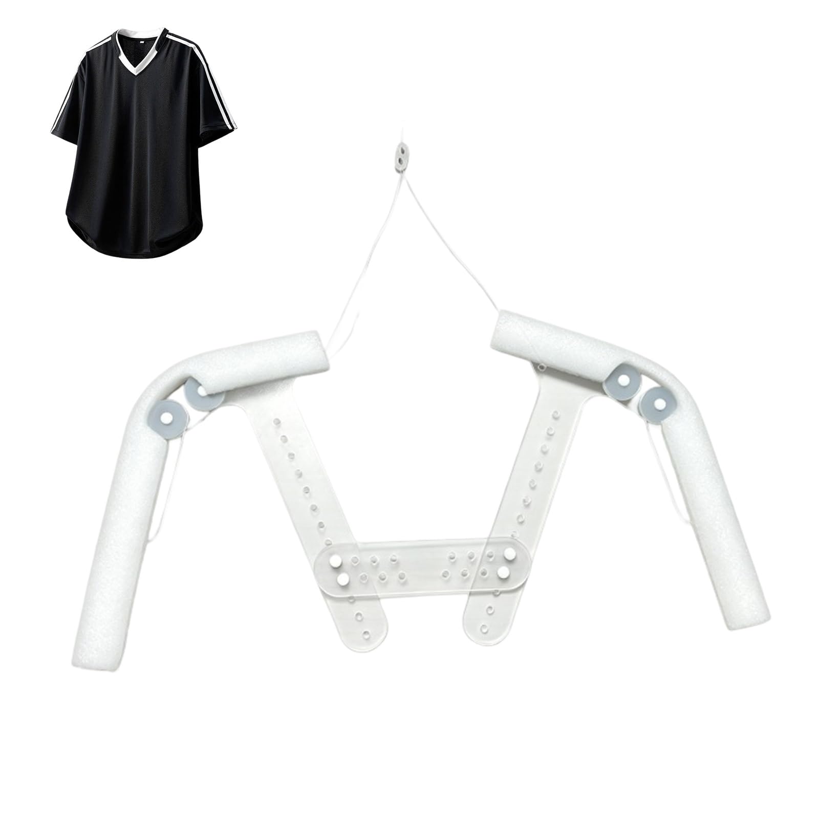 Acrylic Invisible Hangers, Adjustable Mannequin Torso Display Shirt Hanger