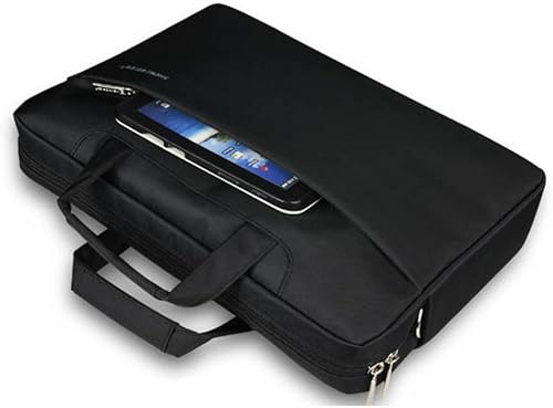 Miniatura 2 de Bolsa para portátil de 18.4 pulgadas de nailon impermeable con ajuste a prueba de golpes de hasta 18 pulgadas para computadoras portátiles para