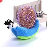 ADJU Jouet dherbe à Chat descargot en Peluche, Jouet Auto-excité de Chat Griffe de meulage danimal familier Mignon Jouet de Chat drôle de Forme descargot