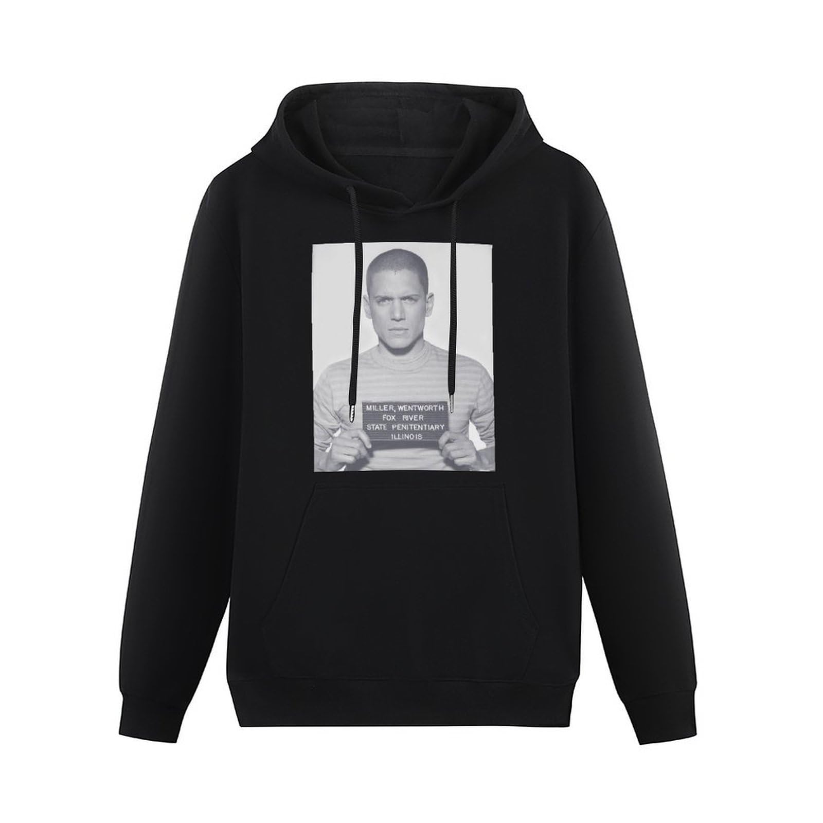 Prison Break Michael Scofield TV-Serie Mugshot Men Black Cotton Hoodies Print Unisex Sweatshirts