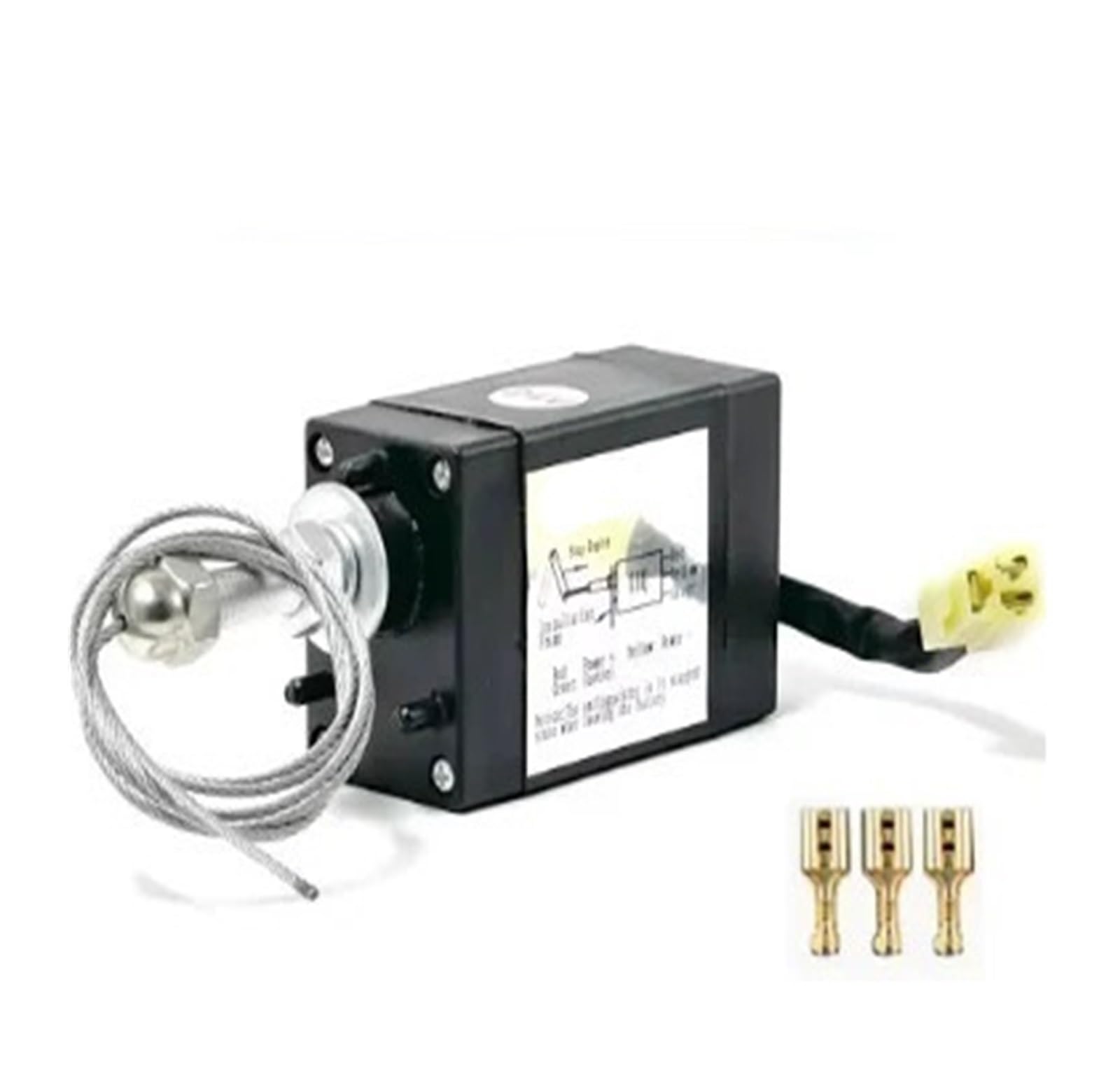 Solenoid Valve NC 12V 24V Power Off Pull Type Engine Accessory Stop Solenoid Fuel Stop Solenoid