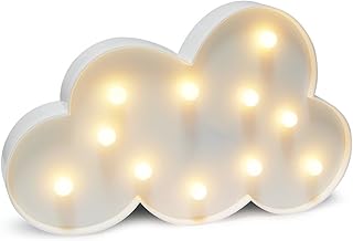 Glintee Cloud LED Night Light Table Lamp for Party Birthday Wedding Atmosphere,Battery Operated Decorative Marquee Signs Light Nursery Lamp for Bedroom and Wall Decoration(Cloud)