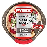 CUISSON HOMOGÈNE ASSURÉE : Le fond texturé et perforé de cette plaque Pyrex favorise une répartition optimale de la chaleur et évite à la pâte d'accrocher grâce à son revêtement anti-adhésif