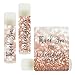 Andaz Press Bridal Shower Bachelorette Party Lip Balm Party Favors, Faux Rose Gold Glitter Shimmer, Thank You for Celebrating with US, 12-Pack