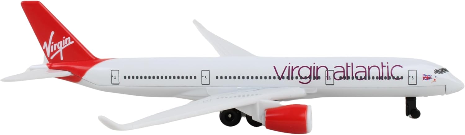 Daron Toy Airplane – Virgin Atlantic Q350 – Die-Cast Metal Model Airplane Toy with Plastic Parts for Kids Ages 3+
