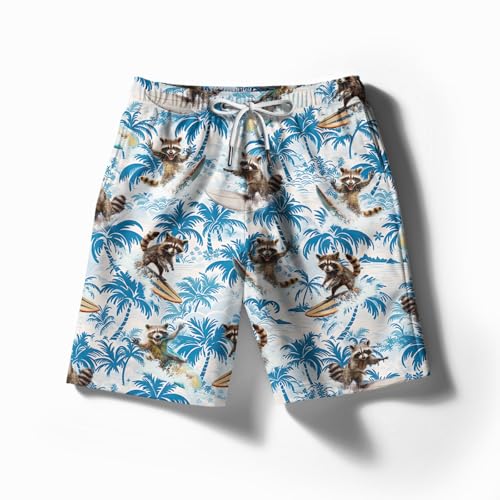 Funny Independence Day Hawaiian Shorts for Men American Flag Pattern Shorts Men3