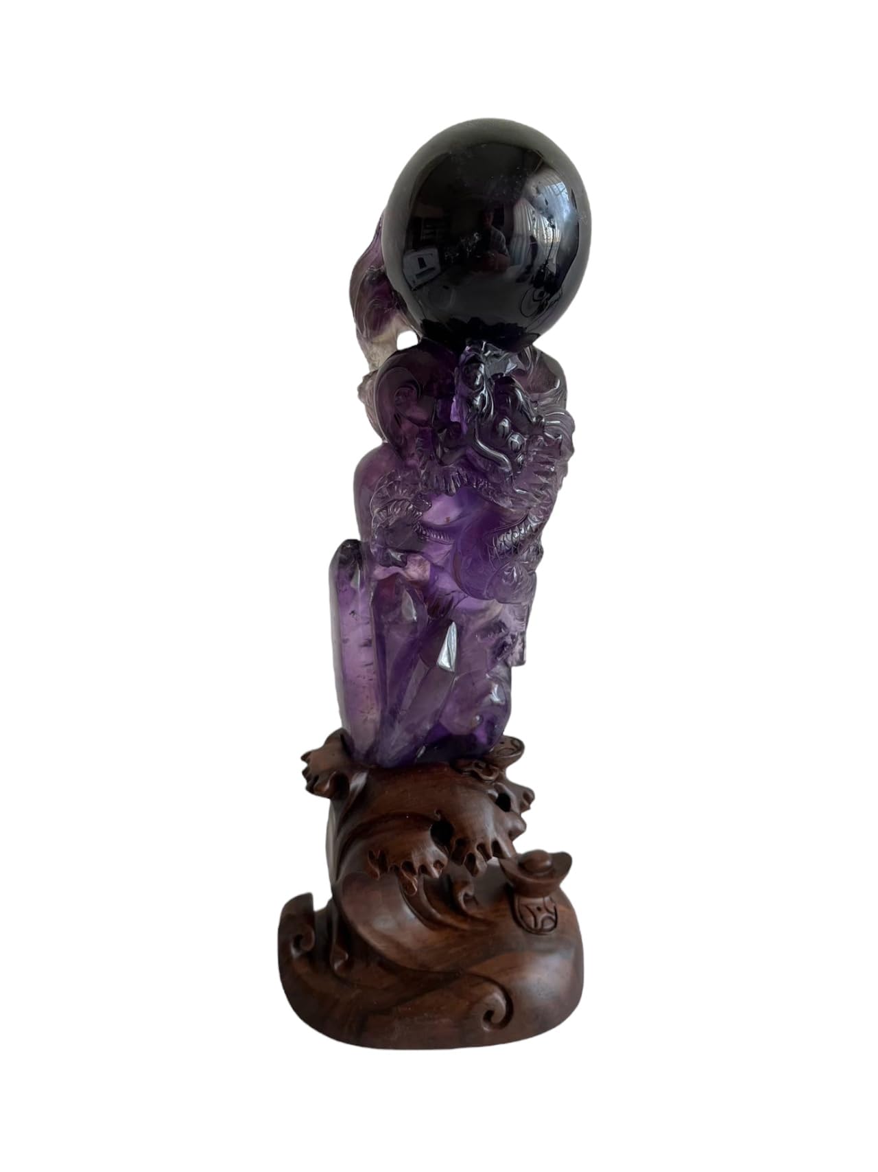 アメジスト　紫水晶　彫刻　瓢箪　置物　玉石 アメジスト紫水晶彫刻瓢箪置物玉石