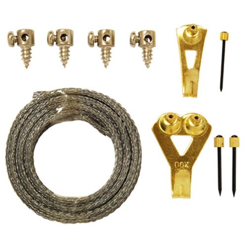 Image of OOK 536560 Precise Picture Hook Kit, Professional Picture Hangers, 50lbs (10 Piece)