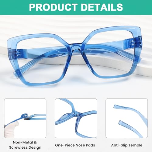 6-Pack Blue Light Blocking Reading Glasses for Women - Image 4