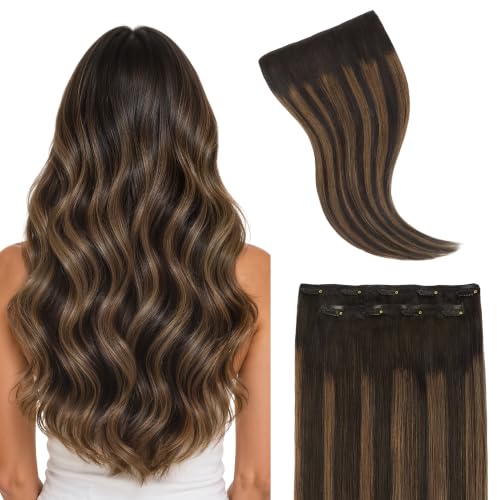 Image of GOO GOO Clip in Hair Extensions Real Human Hair Back Fill Extension 2Pcs