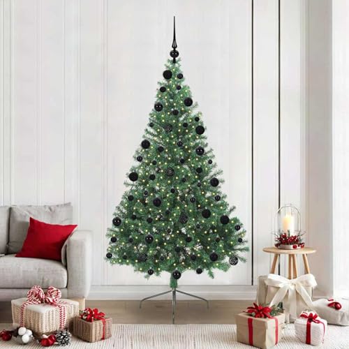 Árbol de Navidad artificial pre-iluminado Gecheer para evitar cables y decorar fuera y dentro 2