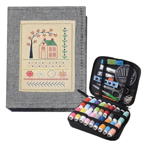 Djowyh Libro per modelli da ricamo, libro con un totale di 143 punti diversi, istruzioni per il cucito ad alta densità, per principianti, appassionati, hobby, famiglia, lavoro a maglia e tessitura