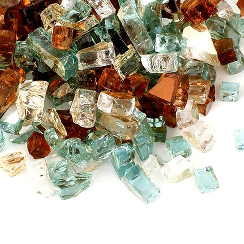 Skyflame Blended Fire Glass - Gold Green Copper