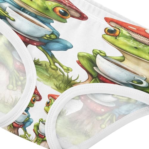 Cute Mushroom Frog Toddler Girls's Underwear 2T 202b90134