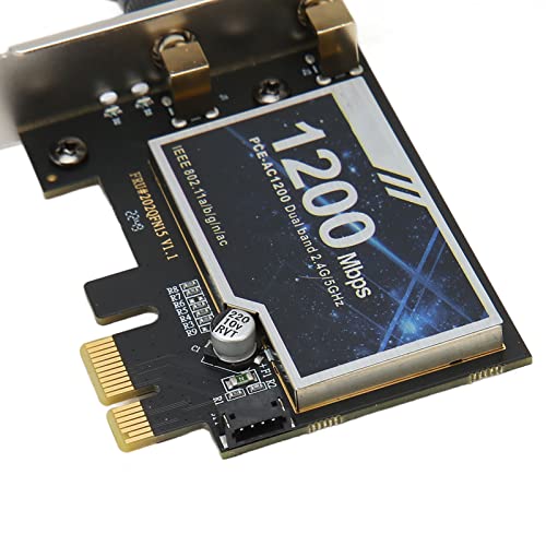 Tarjeta Gavigain Gigabit Ethernet PCI Express de 300Mbps en 2.4G y 867Mbps en 5G con conexión BT para Linux y Windows miniatura 6