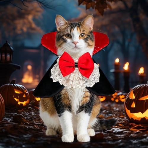 Disfraz de Vampiro para Perros y Gatos, Talla L miniatura 3