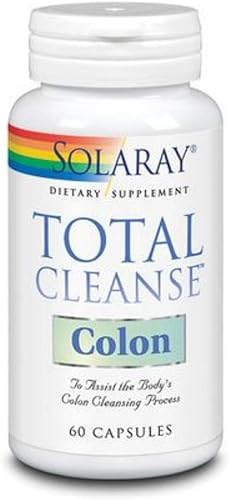 SOLARAY Total Cleanse Colon, Tapa Vegetal (Btl-Plástico)  60ct