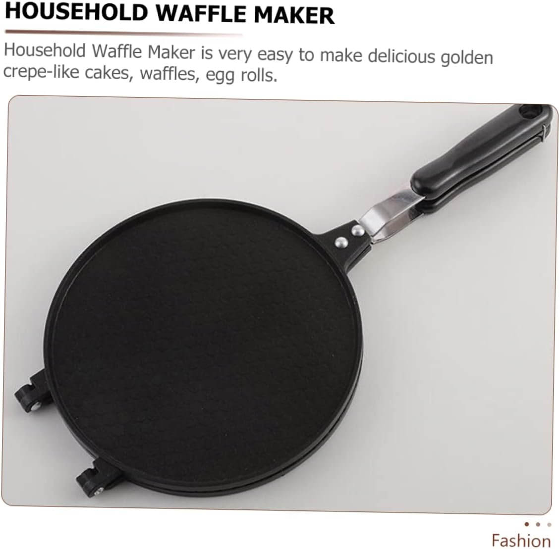 Pancake Maker Waffle Cone Maker Tool Double Side Baking Tool Kitchen Baking Pan Essential for Home Outdoor Cooking