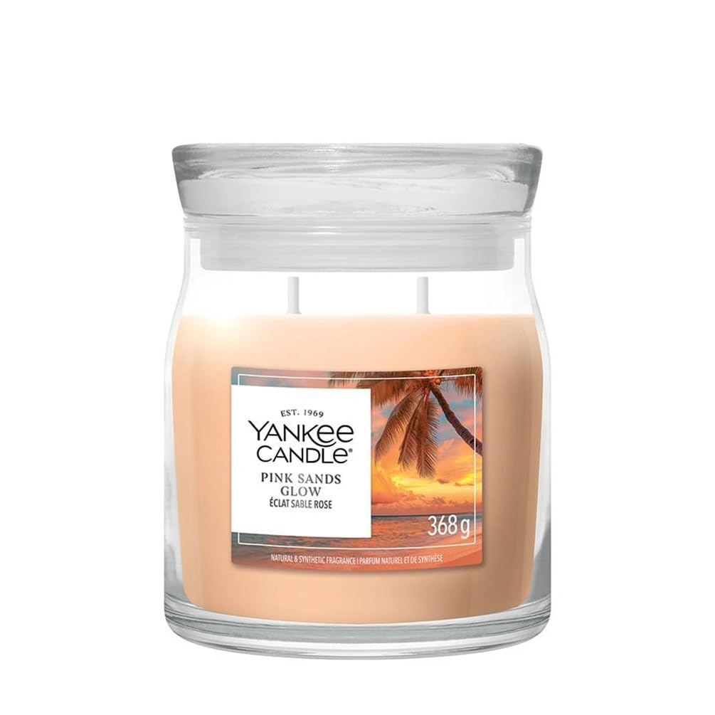 Yankee Candle Pink Sands Glow Medium Jar