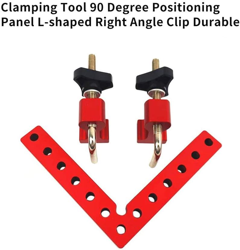 Onе-Dау Sаlе: Uр tо 60% оƒƒ 90 Degrees Positioning Squares Right Angle Clamp, 5.5×5.5 Aluminium Alloy L-Type Corner Clamp Woodworking Carpenter Clamping Tool for Picture Frames, Cabinets, Boxes or Drawers (4 PACK)