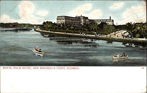 Royal Palm Hotel and Brickell's Point, Florida Miami FL Original Antique Postcard