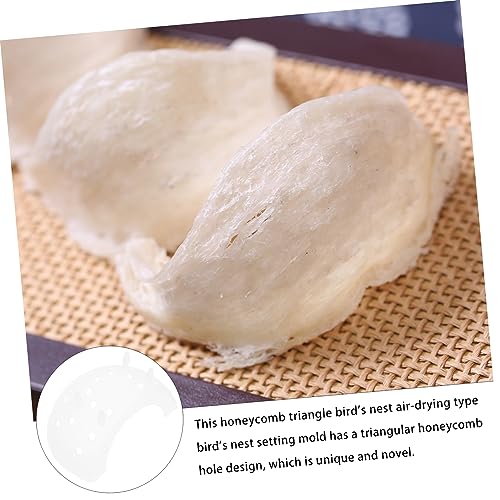 Moule de cubilose PP blanc OSALADI kit façonnage de nid d'oiseau en triangle pour cuisine