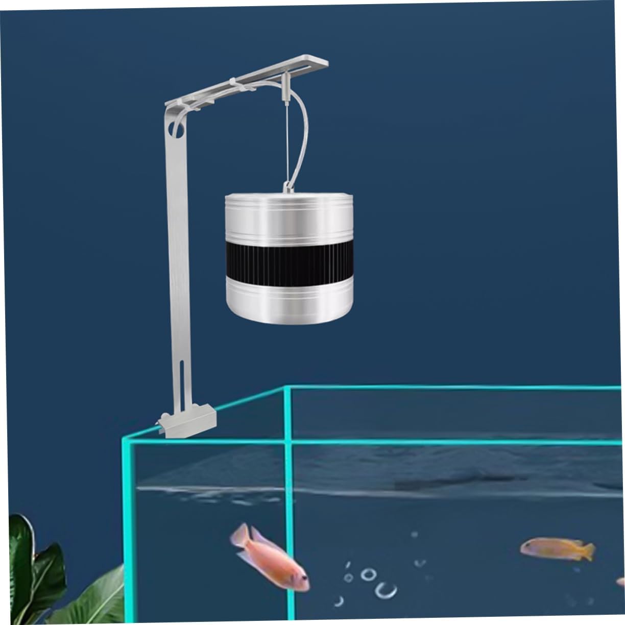 MERRYHAPY 2pcs Aluminum Alloy Fish Tank Light Stand Sturdy Support for Aquarium Lights Compatible Glass Sleek Design for Aquatic Plant Growth