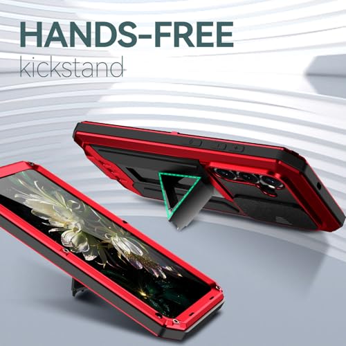 Coque de protection intégrale pour Samsung S26 Ultra blindée rouge - 4