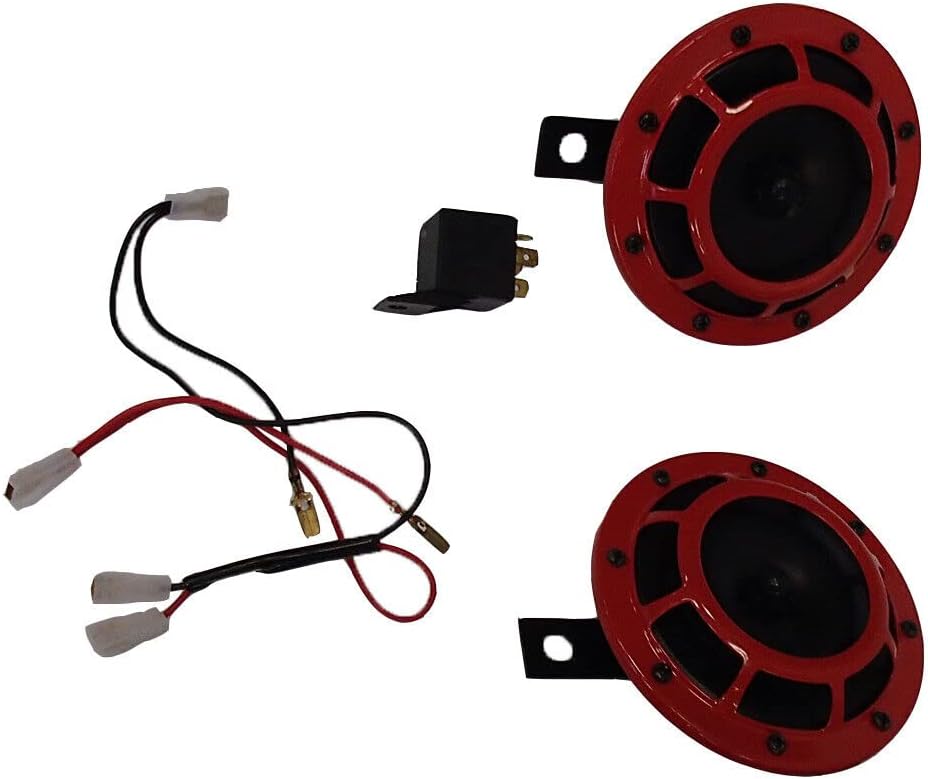 For Red Horn Set 003399801 Supertone 12V High Low Tone Twin Horn Kit