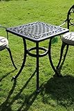 ⛱️ PERFEKTES MATERIAL: Dieser wetterfeste Gartentisch aus Aluminium-Guss haben gegenüber schmiedeeisernen Metall-Möbel den Vorteil nicht zu rosten, und gegenüber Holzmöbel den Vorteil sich nicht zu verformen bzw. nicht zu verrotten. Aluguss ist damit ein perfektes Metall für Ihre Terassenmöbel. Der Gartentisch wurde aus logistischen Gründen zerlegt und kann mit der Anleitung und dem beigefügten Werkzeug schnell und einfach von ihnen endmontiert werden.