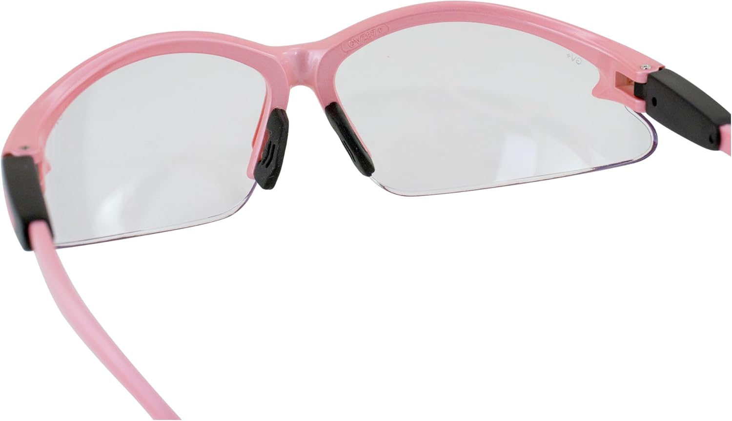 Global Vision Cougar Safety Glasses Nurses Dental Assistant Glasses Shooting Glasses for Women Ladies Men Light Pink Frame Clear Lens - Image 5