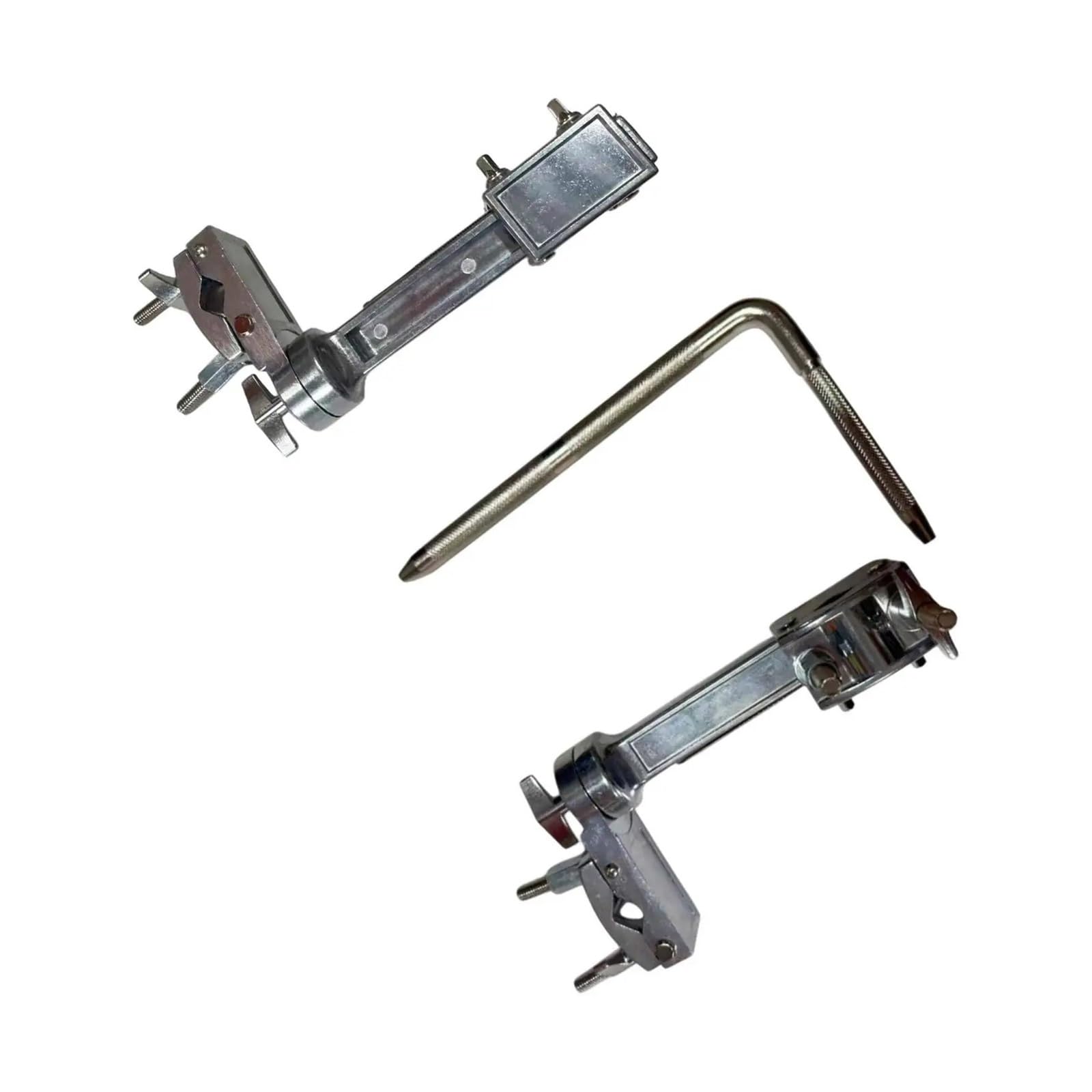 Abrazadera de tambor, accesorios de instrumentos, soporte de platillo ajustable, montaje de percusión con abrazadera múltiple for tocar en espectáculos, baterista de escenario(Without Rod)