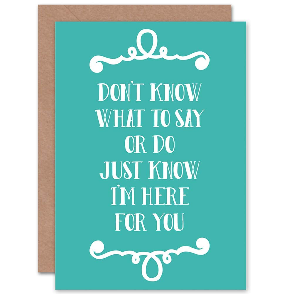 Wee Blue Coo CARD GREETING BEREAVED SYMPATHY BOLD GREEN