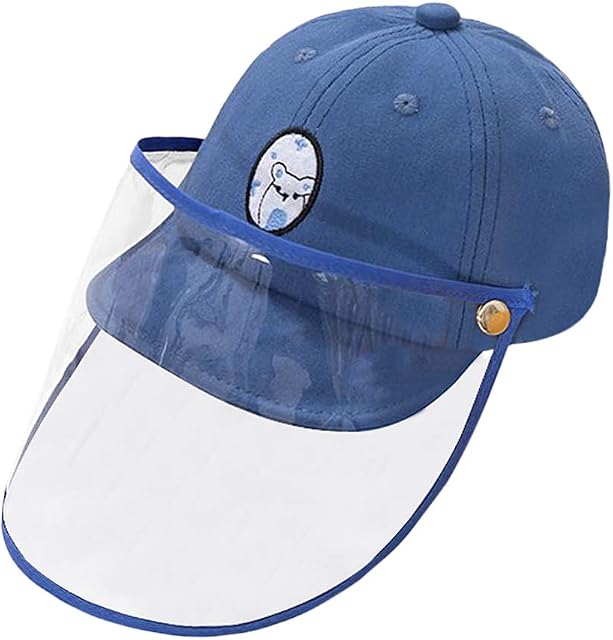 Newborn Baby Boys Girls Baseball Cap Adjustable Stripe Hat Pure Cotton Hat Sun Protection Summer Headwear Sun Hats for Kids 3-12 Months (#3:Blue)