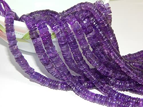 Amethyst Tyre Beads de qualité gemme pour la haute joaillerie créative