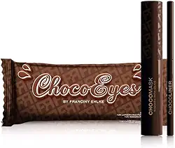 KIT FRAN CHOCOEYES MÁSCARA CILIOS MARROM E LÁPIS MULTIFUNCIONAL BY FRANCINY EHLKE