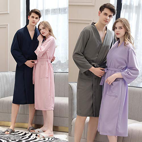 Albornoz de gofre para alberca y hotel: bata de baño COMVIP tipo kimono 7