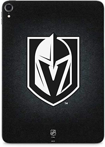 Skinit Decal Tablet skin compatible with iPad Pro 12.9in (2021) - Officially Licensed NHL Vegas Golden Knights Black Background Design