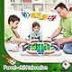 PATEMZON Fußball Brettspiele, Tischfussball Spiele, Kicker-Brettspiel Fußballspielzeug, Kicker Fußball Brettspiel mit 2 Mini-Fußball, Interaktive, Tischkicker Kinder Geschenk für ab 4 Jahren
