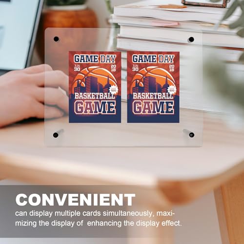 Soporte de cartas de juego en acrílico transparente Yardwe 8