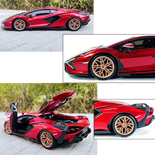 Coche a escala 1:24 Lamborghini Sian FKP 37 Bburago miniatura 6