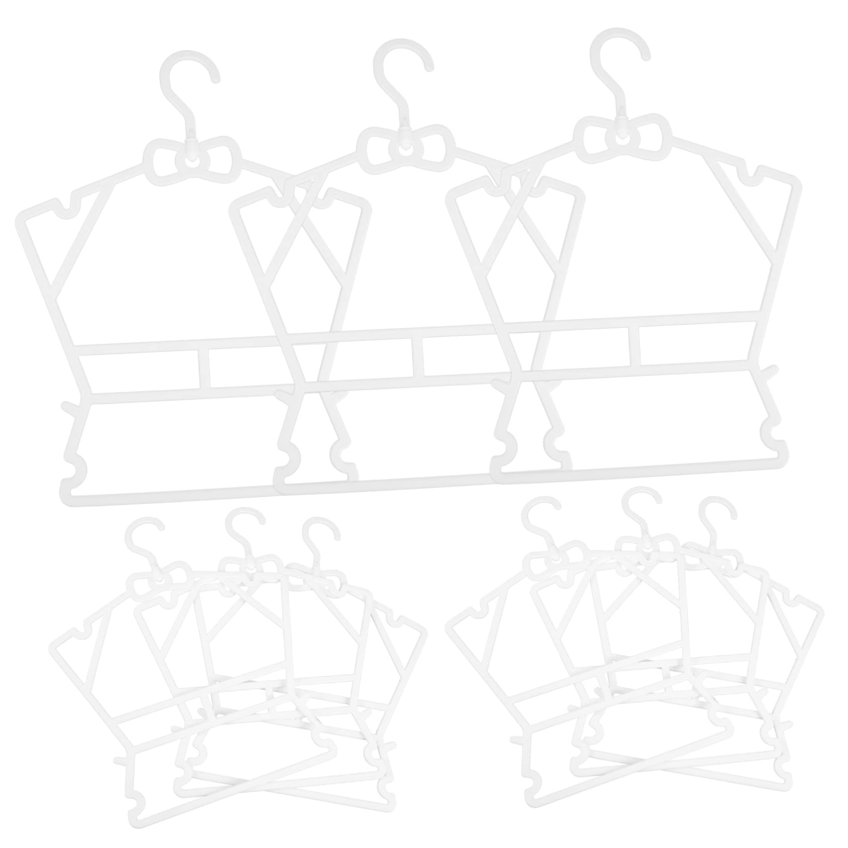 PRETYZOOM 10Pcs Clothes Hangers Non Slip Clothes Drying Racks Space Saving Design for Newborn Clothing for Home Shop Use