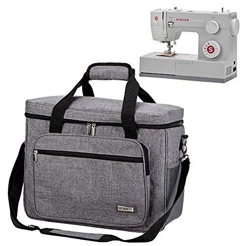 HOMEST Universal Sewing Machine Case with Multiple Pockets for Sewing Notions, Tote Bag